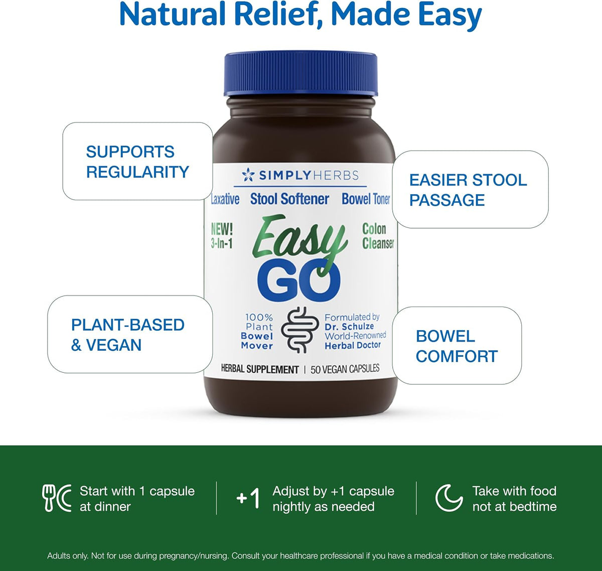 Dr. Schulze's Easy Go Herbal Supplement