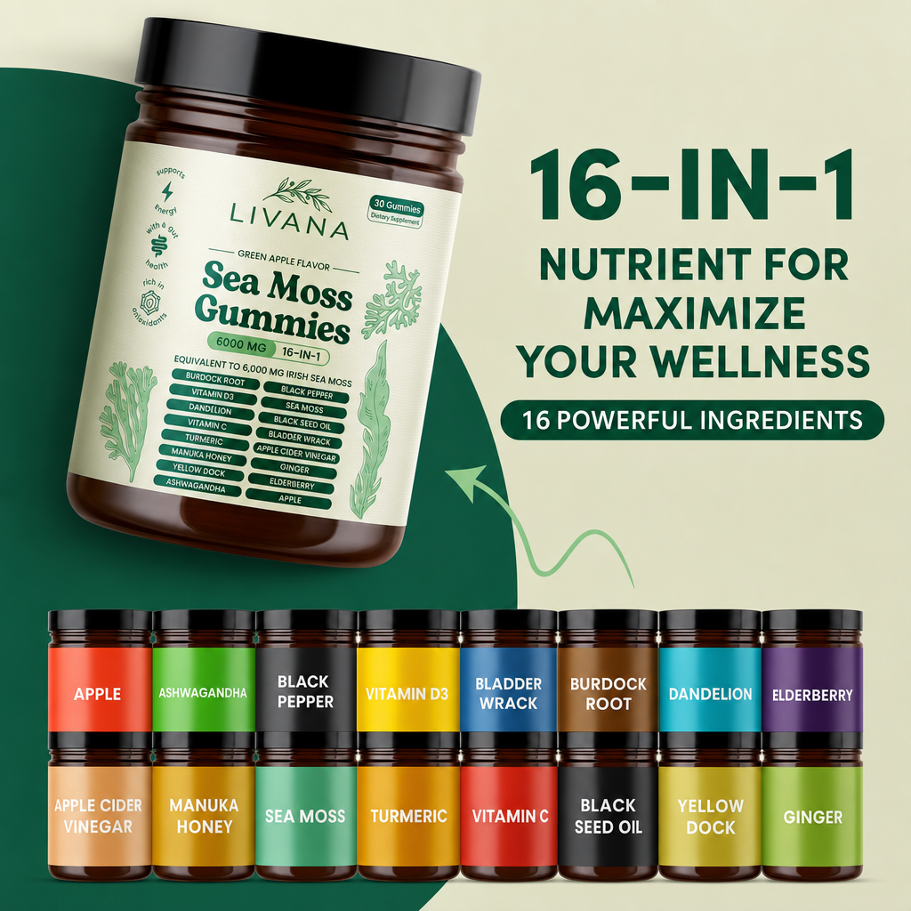 LIVANA Sea Moss Gummies